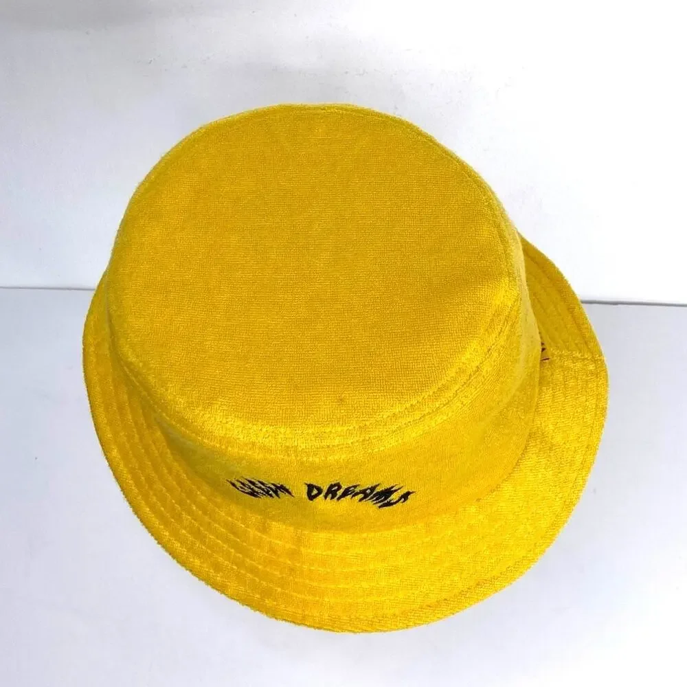 Birds of Condor Green Dreams Bucket Hat Yellow Terry Cloth S/M Golf Triple Eagle